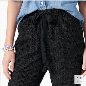 J. Crew Easy Pull-on Eyelet Trousers 10 NWT